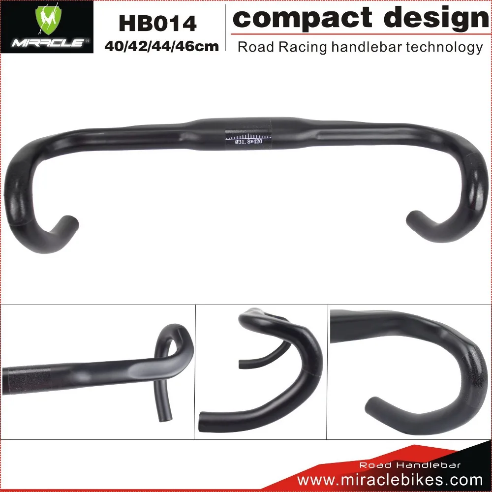 MIRACLE Official Store карбоновый компактный руль дорожный 31 8 мм x 400/420/440/460 мм|compact handlebar|carbon