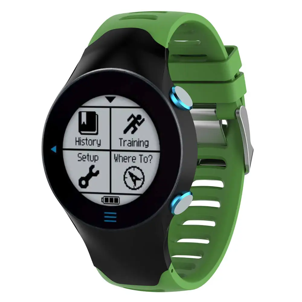 Ремешок силиконовый для смарт-часов Garmin Forerunner 610 7 цветов | Электроника