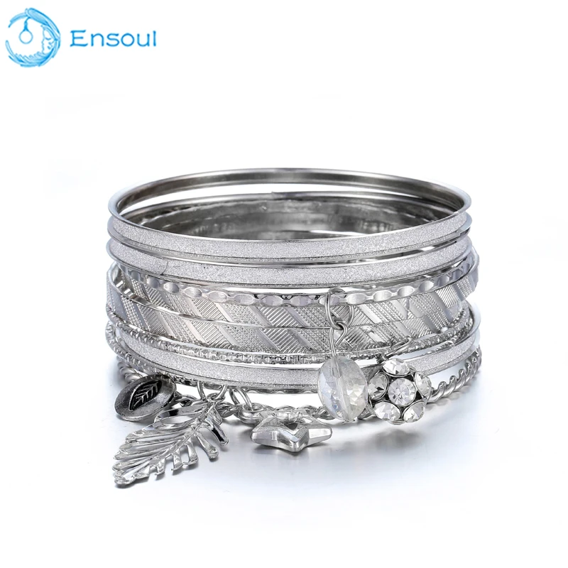 ENSOUL новые модные очаровательные браслеты и для женщин Ретро золотые серебряные