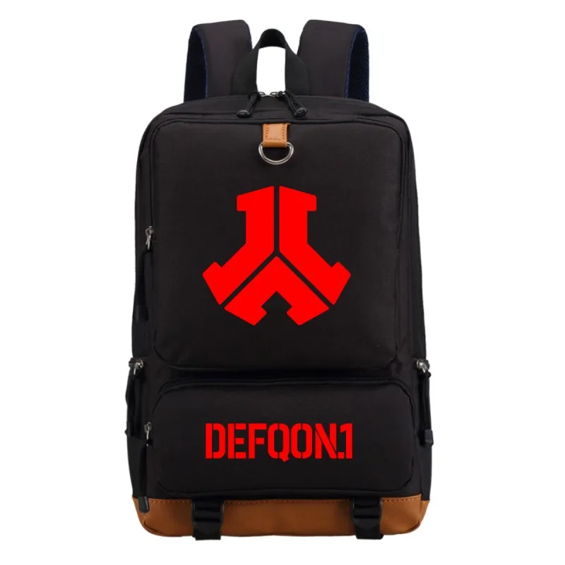 WISHOT Defqon.1 Рок-Группа Рюкзак на плечо дорожная школьная сумка рюкзак для подростков мальчиков и девочек повседневные сумки для ноутбука - Цвет: black 2