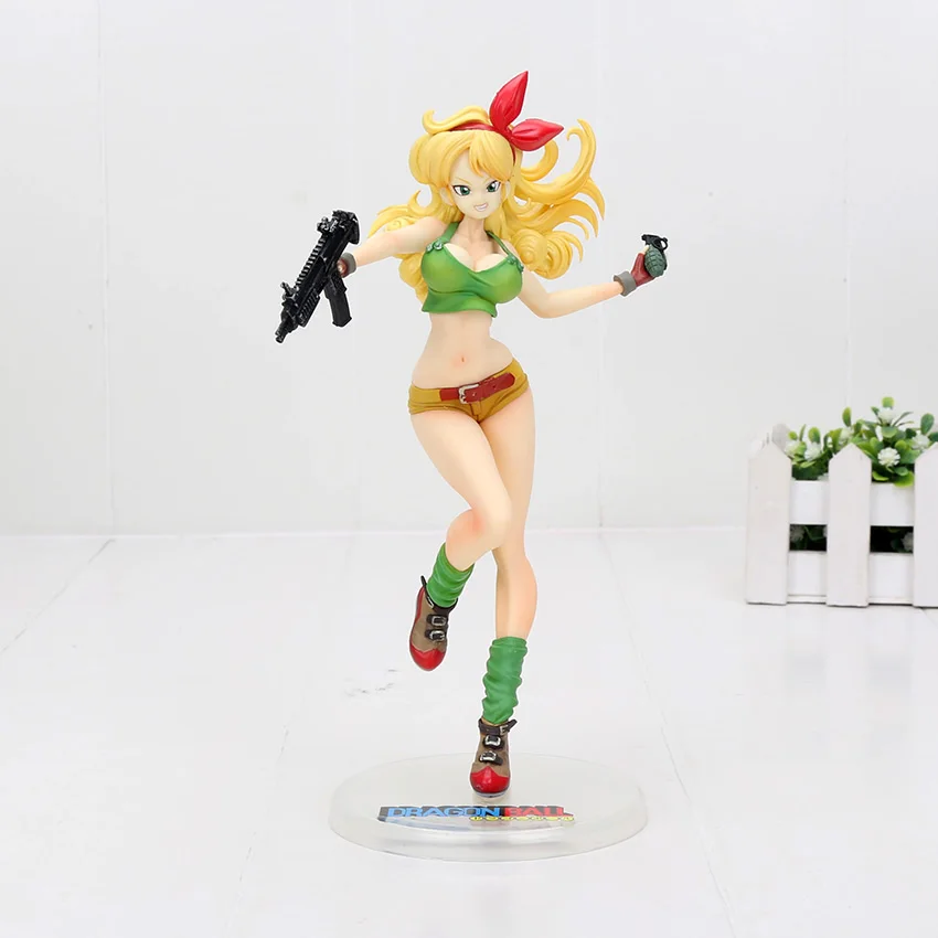 8 Dragon Ball Z № 18 вер. III Dragon Ball Gals лазурь Bulma Lunchi Videl девушки цифры ПВХ фигурка героя Коллекционная модель игрушки куклы для детей - Цвет: 8