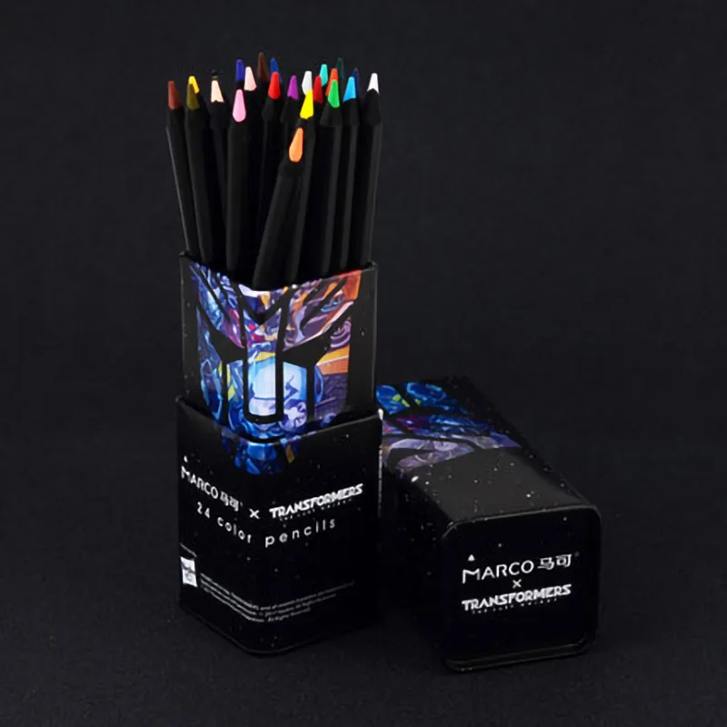 Student equipment cool black wooden color pencil student artist painting supplies 24 |