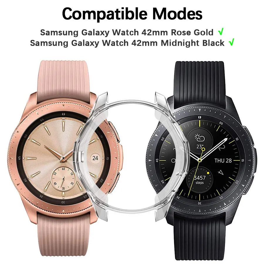 Силиконовый чехол для часов Samsung Galaxy Watch 42 мм полноразмерный защитный