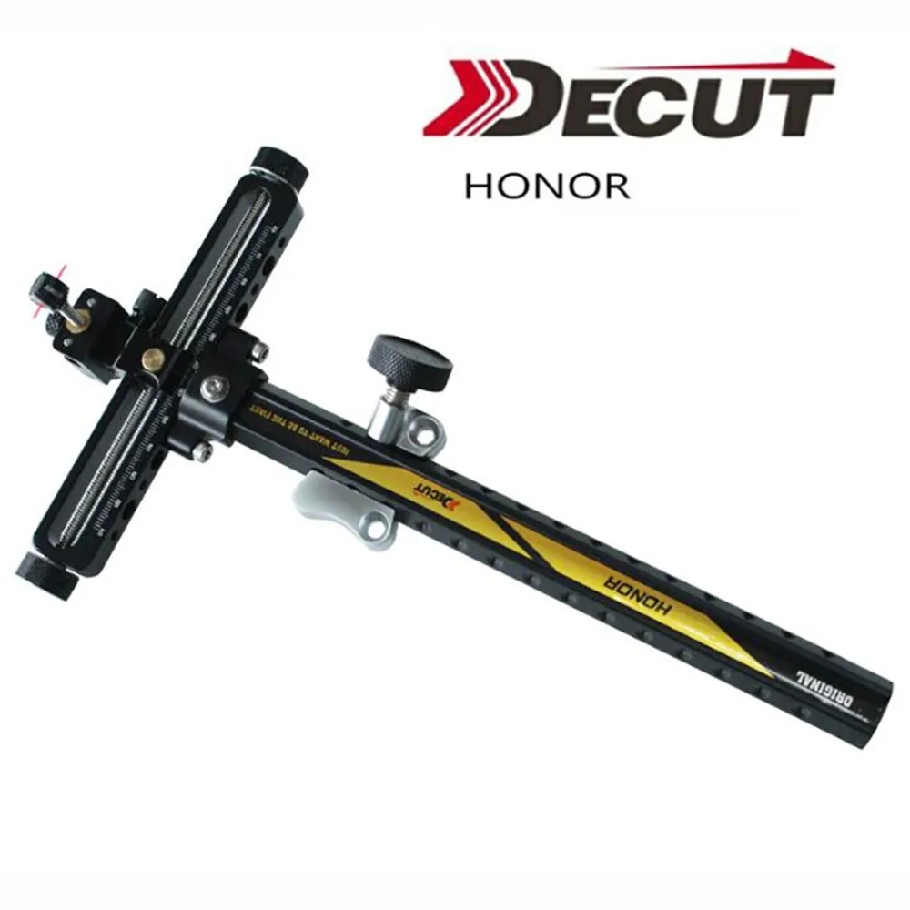 DECUT 1 pin изогнутый лук прицел Алюминиевый сплав правая левая рука Цель Точка