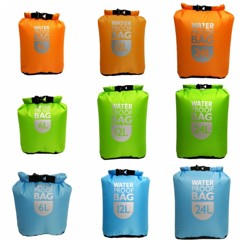 

6L12L24L Waterproof Dry Bag Pack Sack Swimming Rafting Kayaking River Trekking Floating Sailing Canoing Boating Water ResistancE