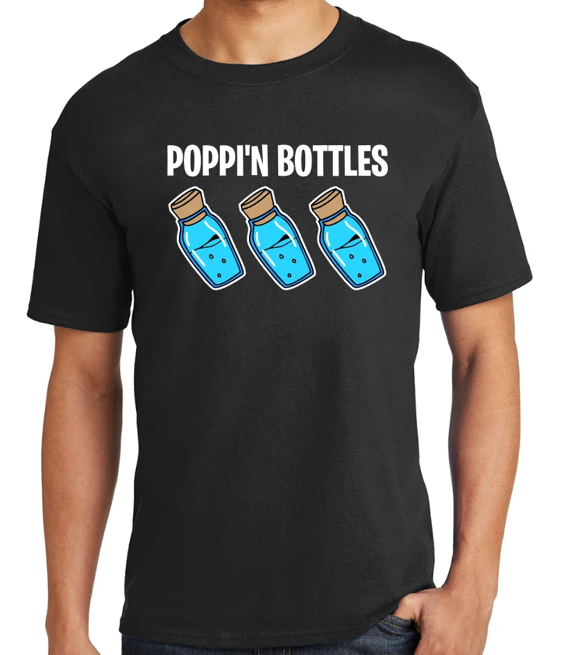 Fort Gamer Tshirt Fan Apparel Cotton Poppi'n Bottles All Sizes Free shipping Harajuku Tops t shirt Fashion | Мужская одежда