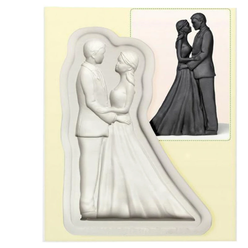 Свадебная обувь для невесты тема модель силиконовая форма печенья Fondant (сахарная)