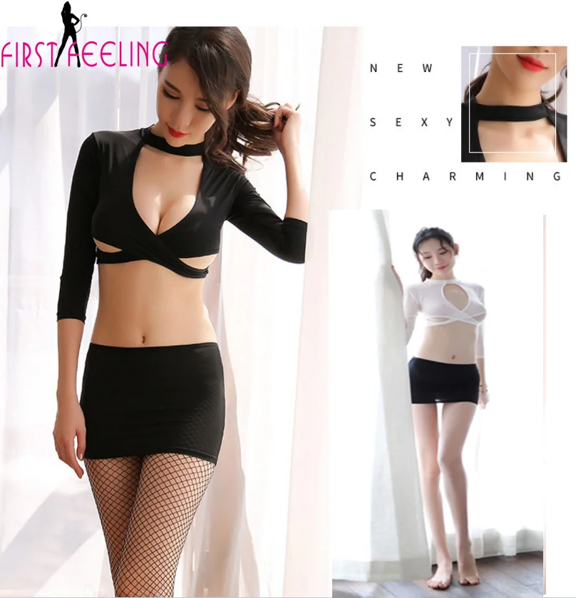 Эротический один комплект женский сексуальный 2 стиля Офисная форма