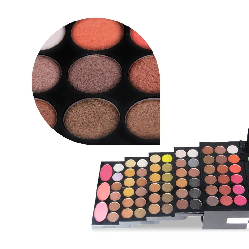 Палитра теней MISS ROSE 142 цветов матовые блестящие мерцающие тени набор для макияжа