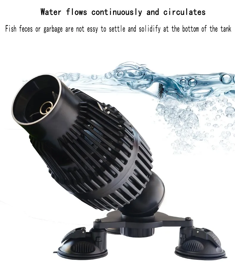 BOYU 115W 2000L/H Large Fish Tank WM Series Frequency Conversion Wave Making Pump Pond Diving Surfing Strong Power | Дом и сад