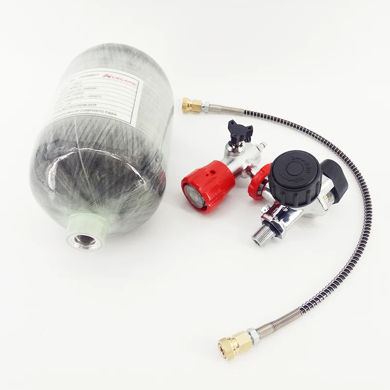 Billig AC520211 Taktische 2L 300BAR Druckluft Paintball Tank HPA PCP Zylinder M18 * 1,5 Jagd Zubehör Für Jagd Zielfernrohr