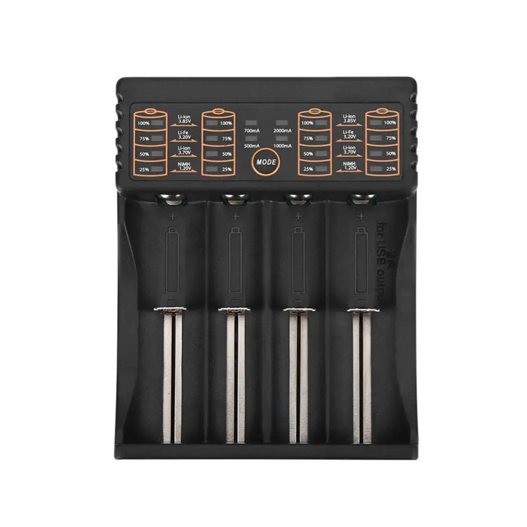 Portable Practical Overcharge Intelligent Battery Charger For Black Lithium 18650 DC5V2A Ion | Электроника