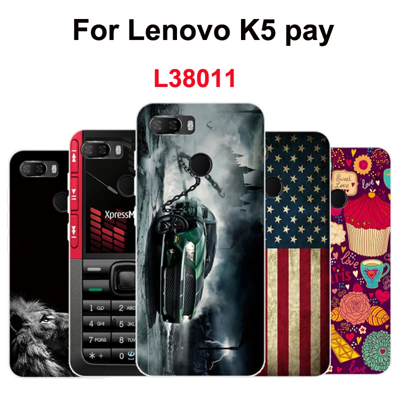 Модные мягкие силиконовые чехлы для телефонов Lenovo K5 play L38011 прозрачный чехол с