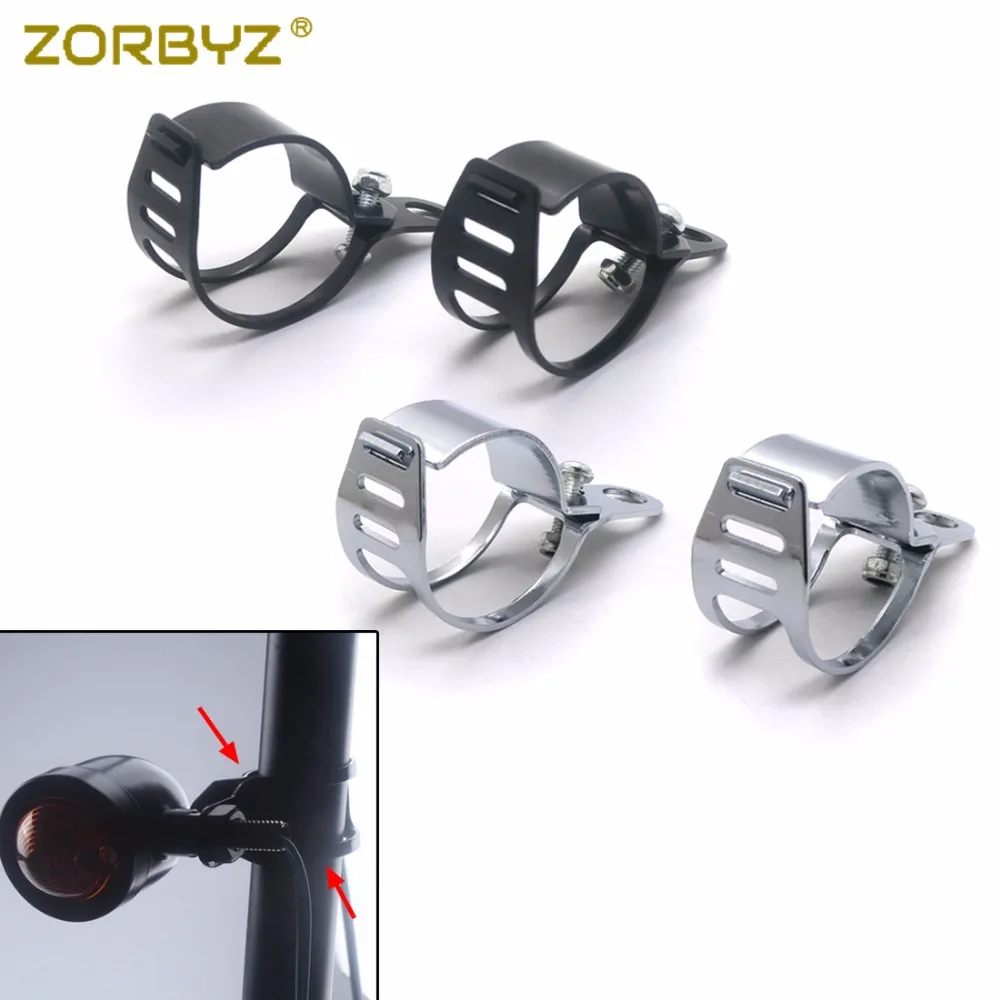 ZORBYZ мотоциклетный 41 51 мм вилочный зажим черный/хромированный алюминиевый