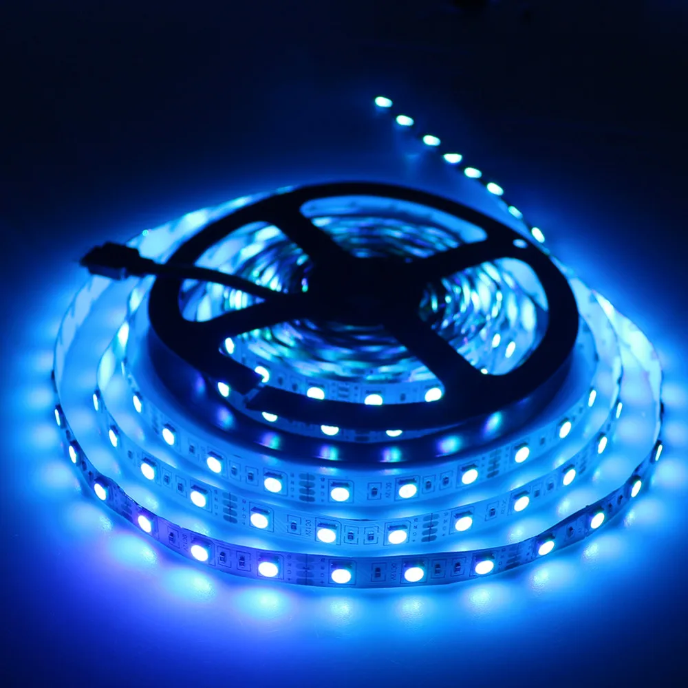 SMD 5050 RGB светодиодный набор гибких лент DC12V 5 м 10 м 15 м водонепроницаемый с 44 клавишами ИК-пульт дистанционного управления с адаптером светодиодный освещение