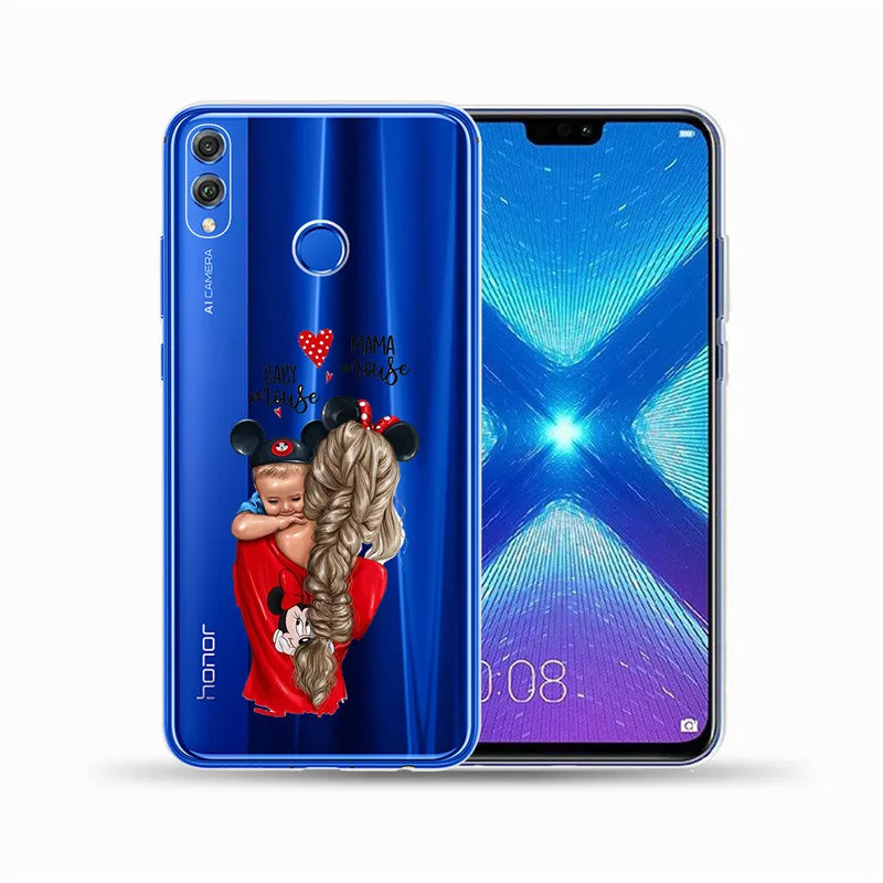 Волосы для мам и детей, девочек queen Мягкий ТПУ чехол Обложка для huawei Honor 9 10 Lite 8X 6X Y5 Y6 II Y3 Y7 Y9 Y5 Prime NOVA 3 3I 4 - Цвет: 6