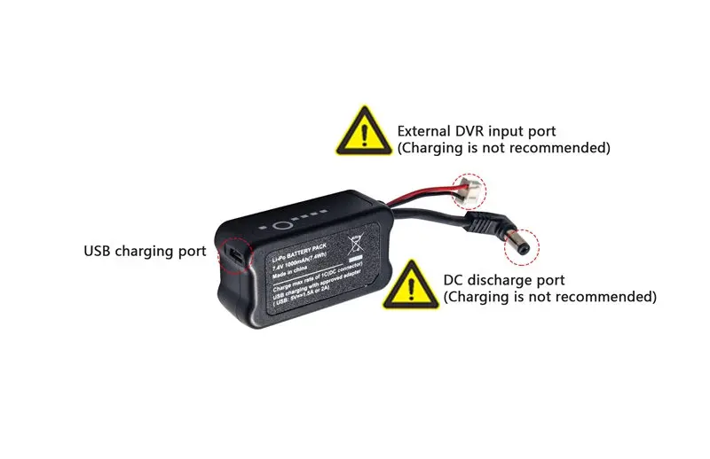 Eachine EV100 2S 7,4 V 1000mah LiPo аккумуляторная батарея DC 2,1 мм* 5 мм 2S вилка баланса для FPV очки Fatshark RC Мультикоптер