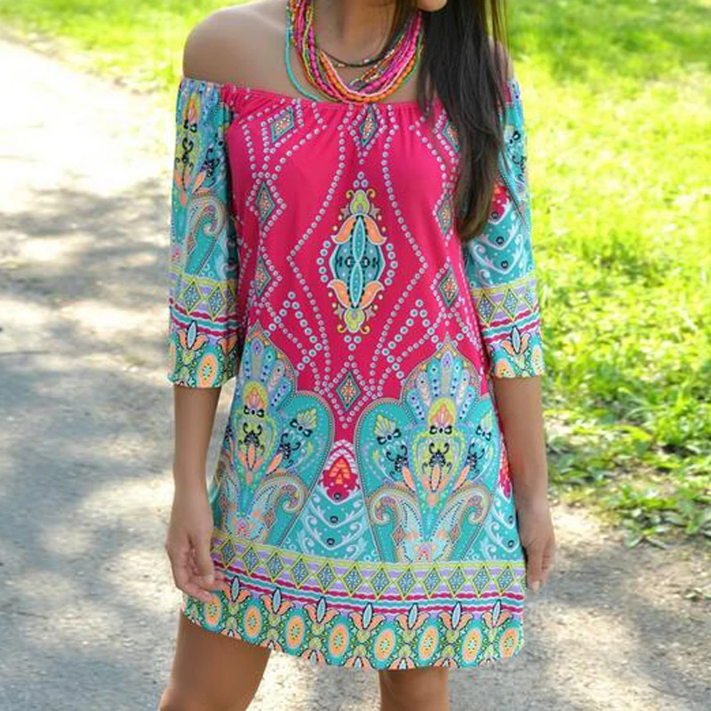 HEE GRAND женское богемное пляжное Повседневное платье 2018 Европейское сексуальное