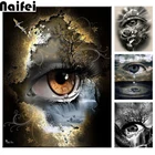 Набор для вышивки крестиком 5d рукоделие, Алмазная мозаика, квадратнаякруглая Алмазная вышивка, мозаика, картина с рисунком загадочного глаза