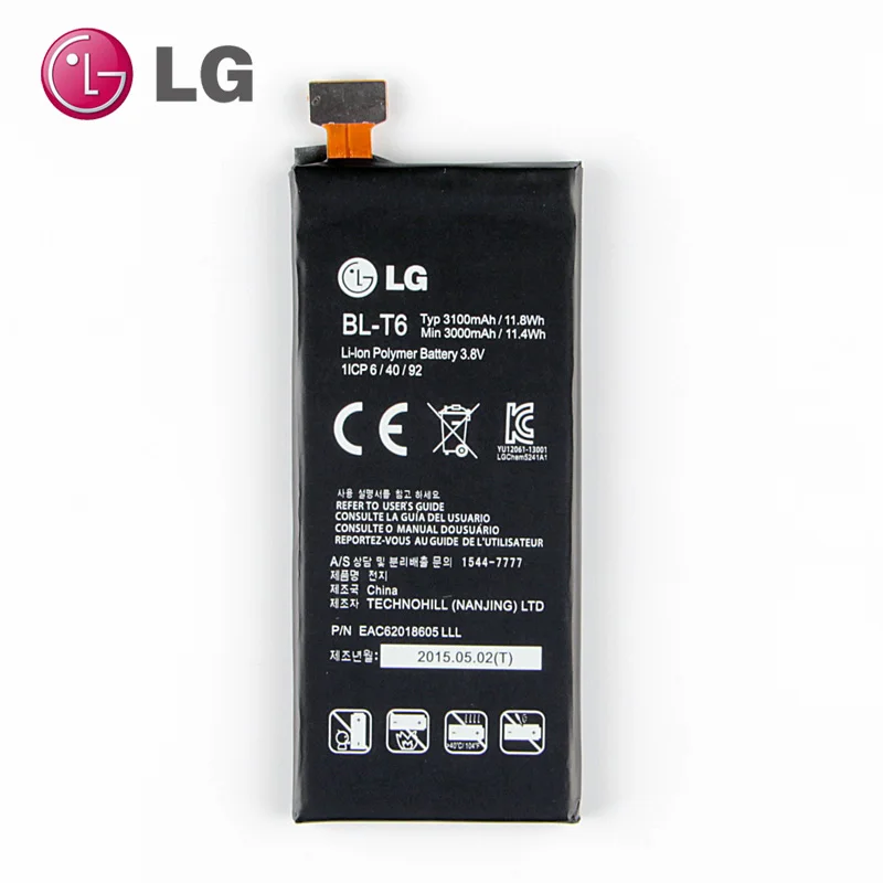 Новый оригинальный BL T6 Батарея для LG F220 F220K F220L BLT6 литий полимерный