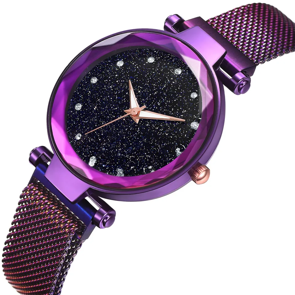 

Ladies Starry Sky Magnetic Diamond Watch Women Watches Reloj Moda Mujer 2019 Relogio Feminino Zegarek Damski Bayan Kol Saati
