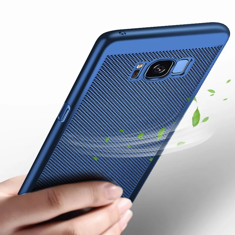 Охлаждающий чехол для телефона Samsung Galaxy S8 S9 Plus S6 S7 Edge Note 8 A8 2018 A5 A7 A3 J3 J5 J7 2017 с