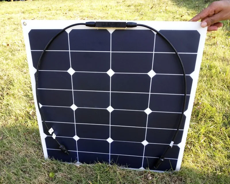 Rg Sunpower Гибкая солнечная панель 55 w; монокристаллическая полугибкая солнечная панель 55 w; солнечная батарея 21.5% эффективность зарядки