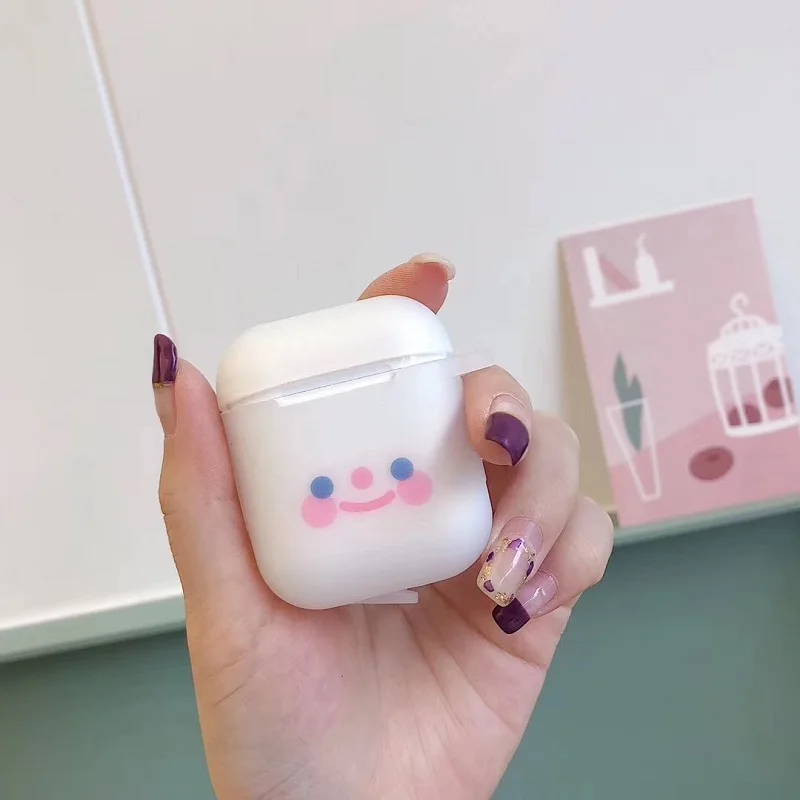 Чехол для AirPods с голубыми глазами страстными розами улыбками соответствует тому
