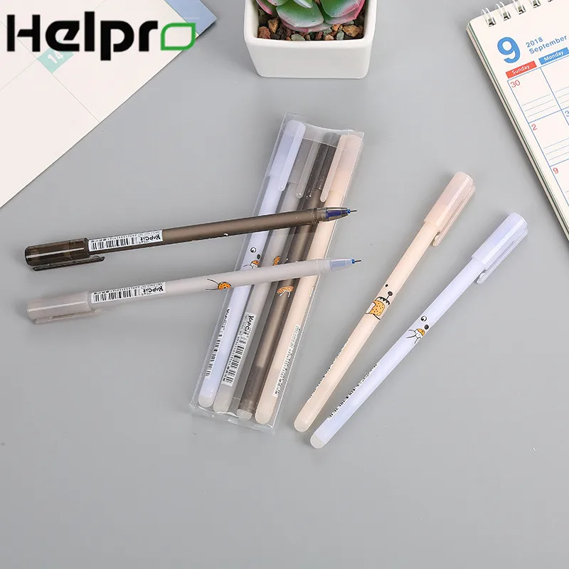 Helpro 4 шт./лот каваи медведь синие чернила стираемая ручка Канцелярия для учеников
