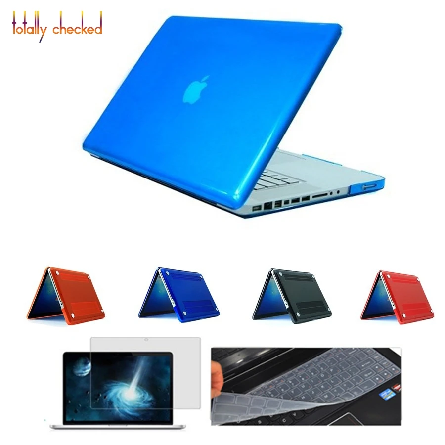 3 в 1 прозрачный/Матовый Жесткий Чехол для Apple Macbook Pro Air Retina 11 12 13 15 чехлы ноутбуков