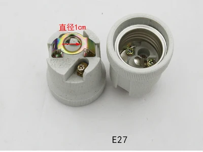 K E27 Nut Copper 2pcs E27 керамическая крышка лампы винт E40 держатель лампы керамика и фарфор E14 основы для потолочной лампы модернизации - Цвет: K E27 Nut Copper