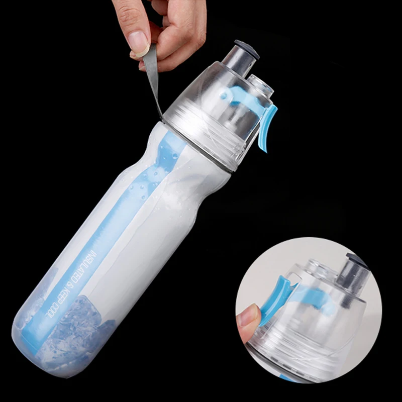 Портативная двухслойная Спортивная бутылка для напитков воды с холодной