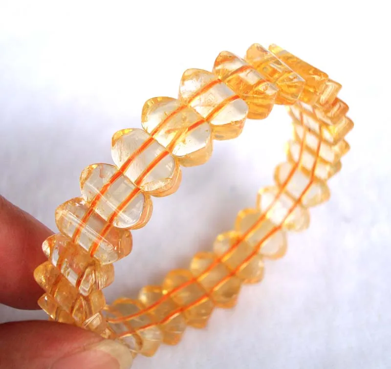Natural Citrine Oval Beads Bracelet Women Jewelry Accessories Weddings Parties Birthday Gift | Украшения и аксессуары
