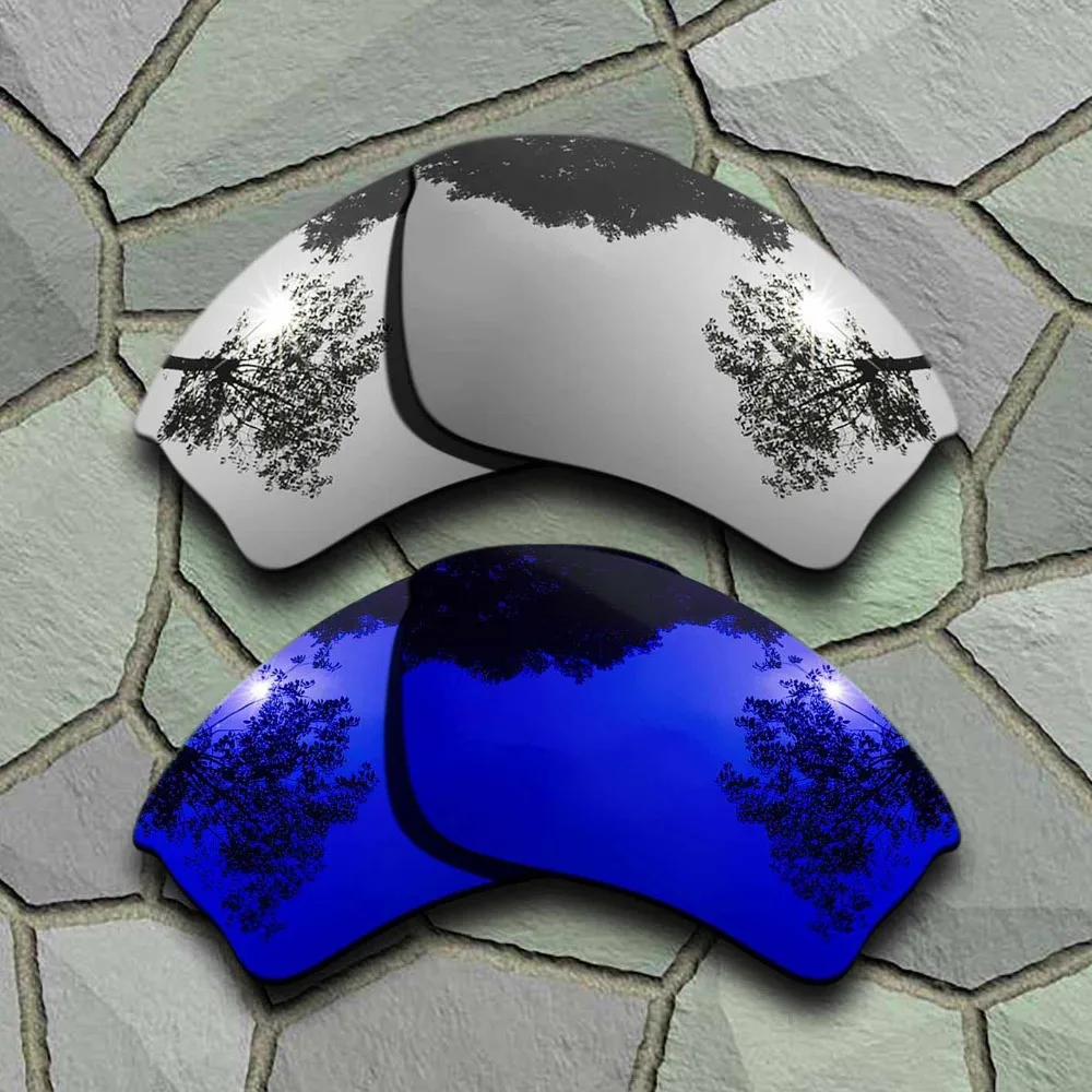 Хромированные и фиолетово-синие солнцезащитные очки поляризационные сменные