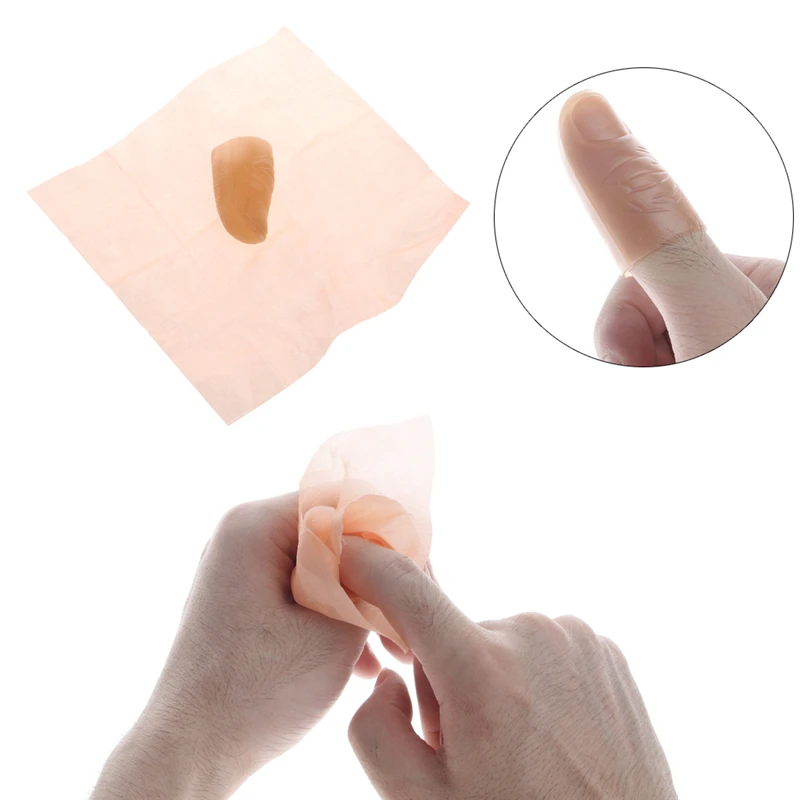 Резиновый магический кончик для большого пальца фокус исчезающий палец реквизит