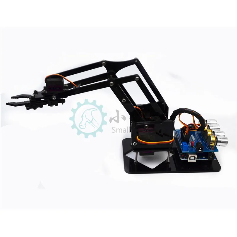 Абсолютно DIY акриловый робот рука робот коготь arduino набор 4DOF игрушки механический захват манипулятор DIY для детей подарок