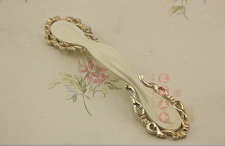 

High-grade ivory white furniture cabinet handle and drawer pulls (C.C.:96mm,Length:175mm)