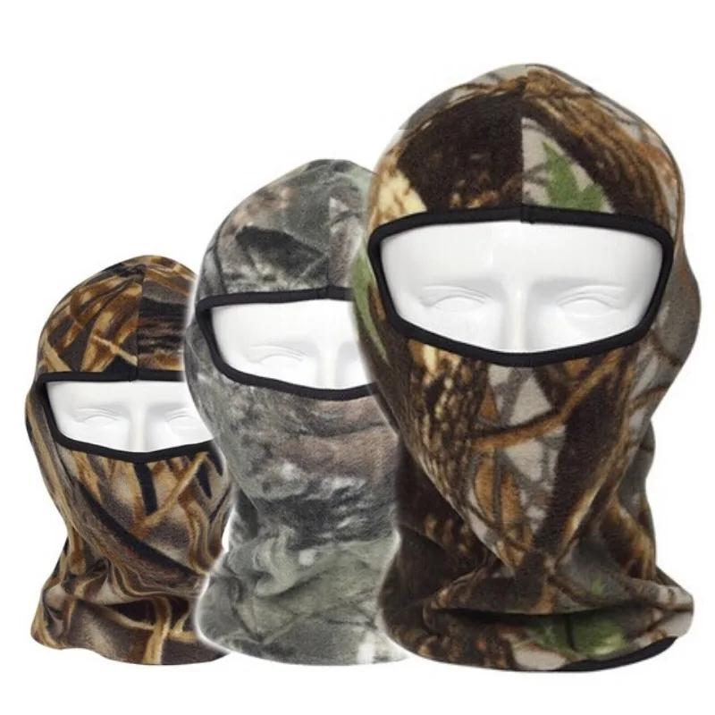 Прямая поставка теплая камуфляжная Теплая Флисовая Балаклава зимние