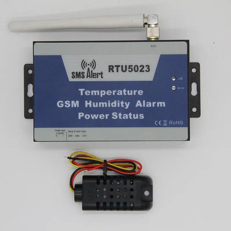 GSM сигнализация RTU5023 с датчиком температуры и влажности|control biometric|control gatecontrolling
