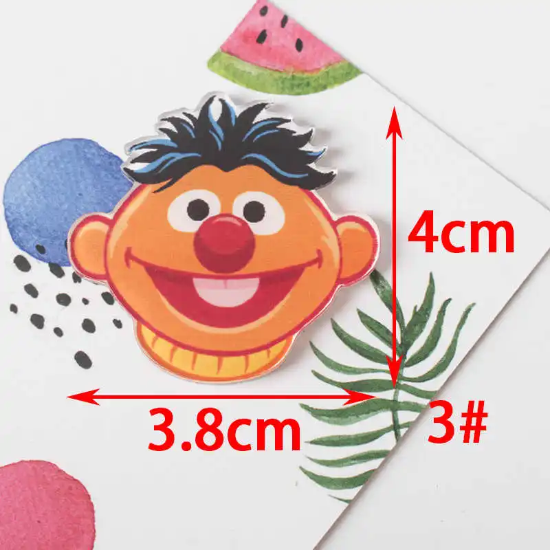 JL 1 шт микс уличные Мультяшные значки кунжута на булавке Kawaii значок bacgets на рюкзак значки на одежду акриловые значки Z66 - Цвет: NO3