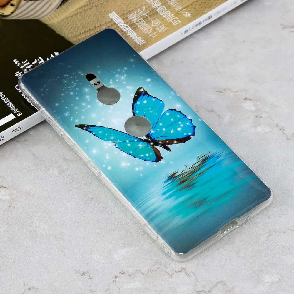 Luminous Case for coque Sony Xperia XZ3 Silicone Cover XA2 L2 |