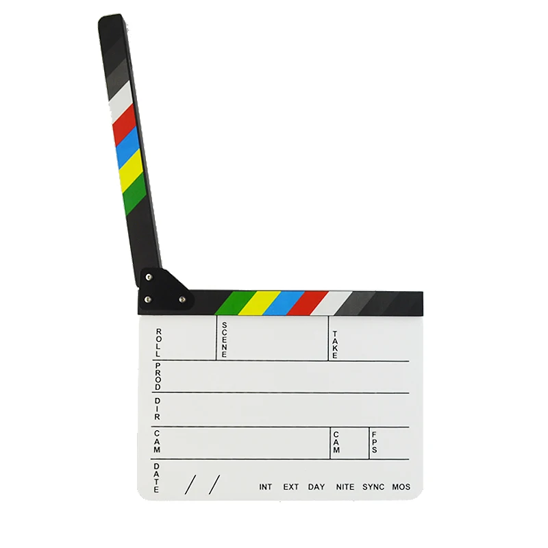 Хлопушка Clapperboard Slate Cut Prop акриловая 29 8 см * 24 доска сухой стирание режиссера ТВ