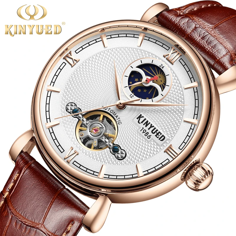 Business Fashion Casual Wristwatch Sports Luxury Dress Tourbillon Skeleton Watch Men Automatic Moon Phase Man Mechanical Watches | Наручные