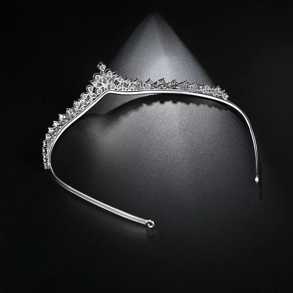 Luoteemi Свадебные Серебряный тон clear Цирконом Кристалл Diamante Тиара для Для женщин