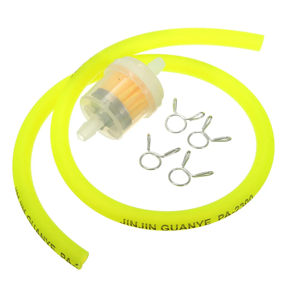 Топливный фильтр для мотоцикла 6 мм шланг бензиновых труб + 4 зажима мотоциклетный