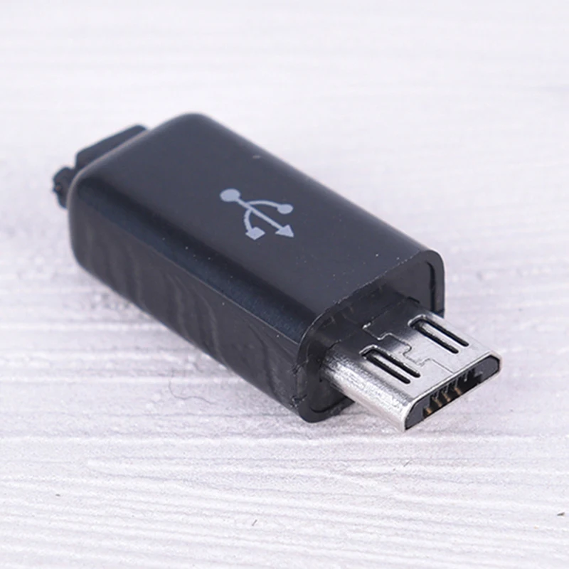 20 шт./компл. белый/черный 4 в 1 DIY Micro USB сварочный Тип штекер 4-контактный разъем