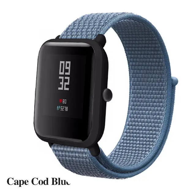 Нейлоновая петля тканый ремешок для Xiaomi Amazfit ремешок Bip часы ремешок для Huami Amazfit Bip/GTS Смарт часы браслет - Цвет: 4