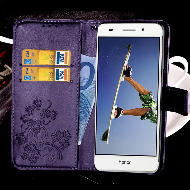 Для Huawei Honor 5A чехол Роскошный кошелек кожаный для 5A/Y6 II Fundas Lucky цветок флип