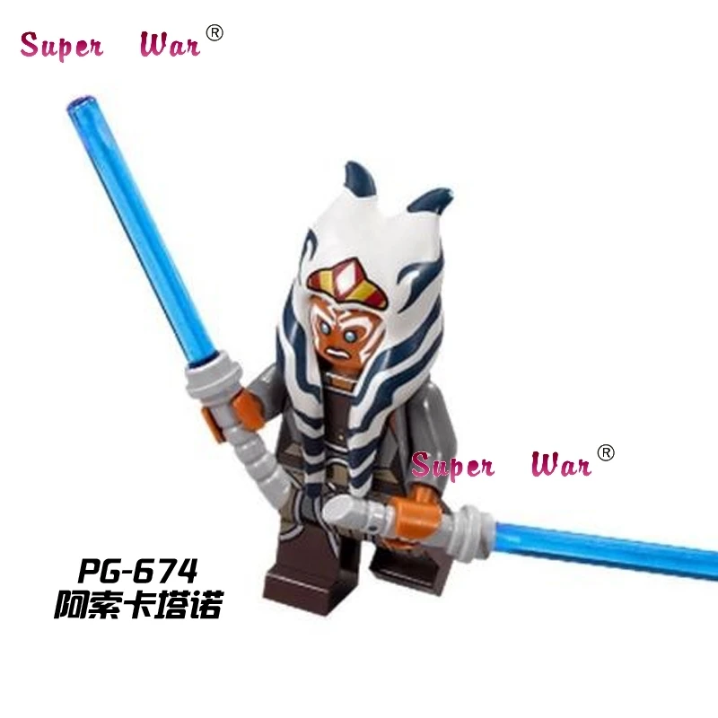 1 шт. супергерой marvel Мстители Ahsoka Tano строительные блоки экшн наборы Модель Кирпичи игрушки для детей