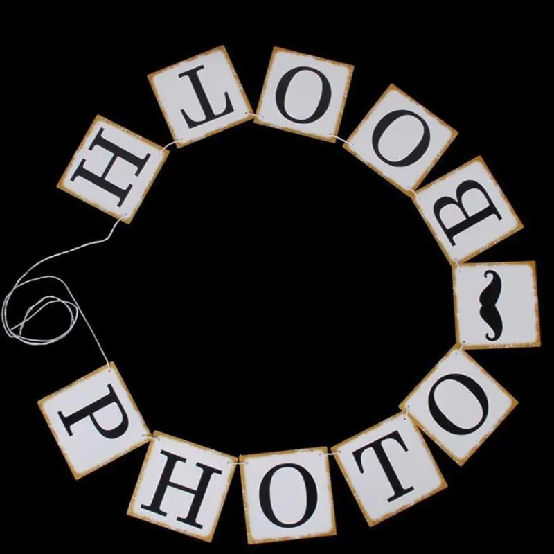 Элегантные свадебные украшения события поставки женат Свадьба Бантинг Баннер